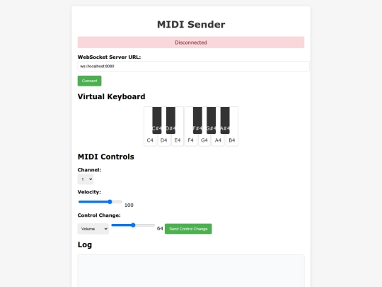 midisend screenshot