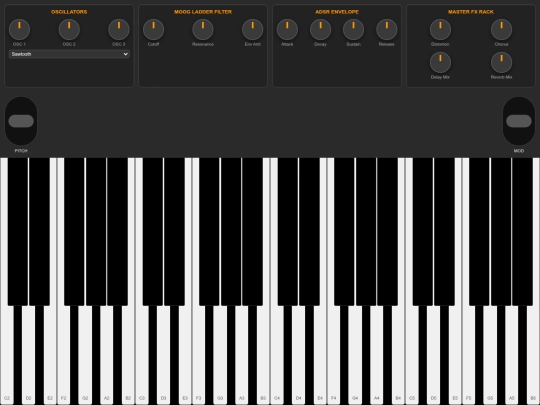 minimoog screenshot