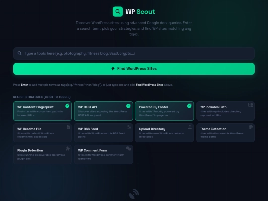 wpress screenshot