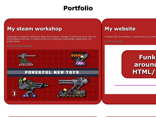 Portfolio screenshot