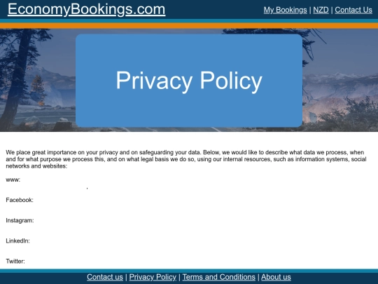 yetanothernewwebsite/assignment website/Privacy Policy screenshot