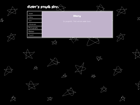 Diary screenshot