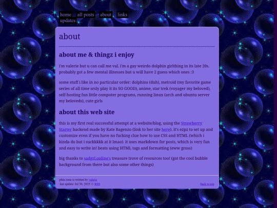 info/about screenshot
