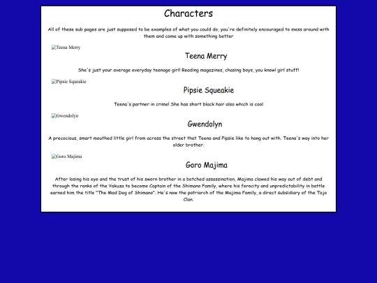 webcomic/characters screenshot