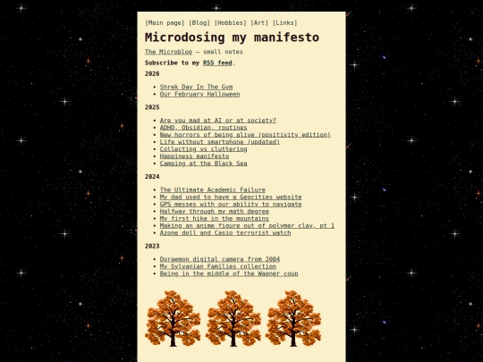 blog screenshot
