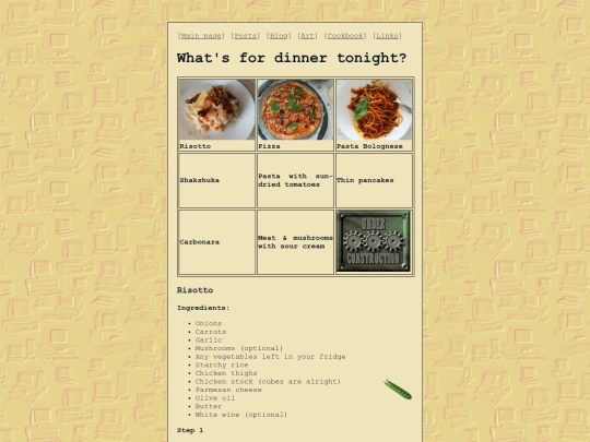 cookbook screenshot