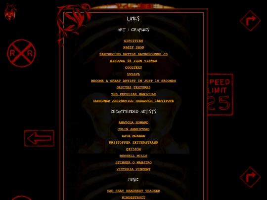 links screenshot