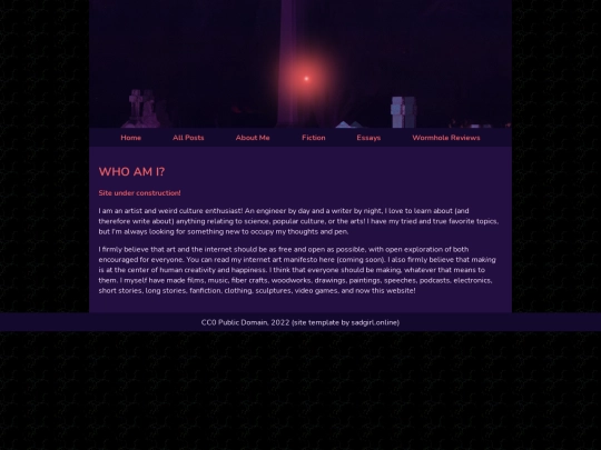 aboutme screenshot