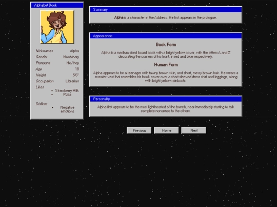 projects/theaddress/alpha screenshot