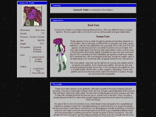 projects/theaddress/radio screenshot