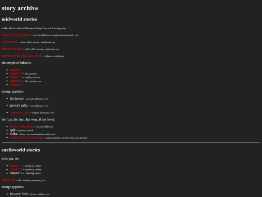 stories/storyindex screenshot