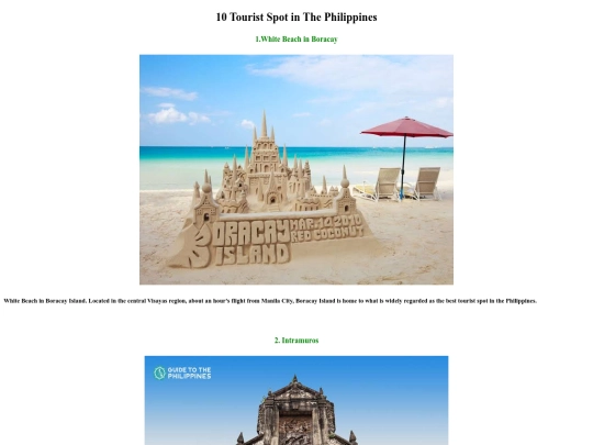week10.html/touristspot screenshot