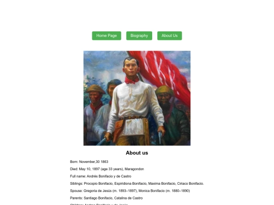 week8.html/about us screenshot