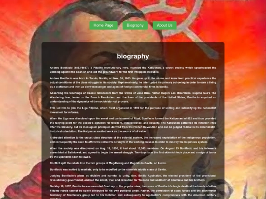 week8.html/biography screenshot