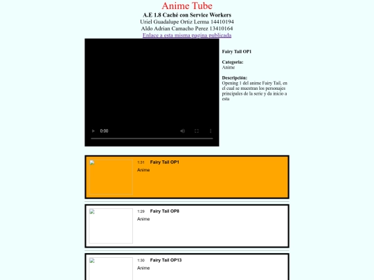 A.E 1.6 Reproductor de video screenshot