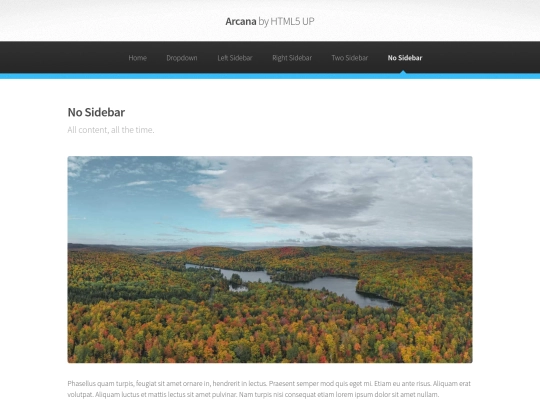 no-sidebar screenshot