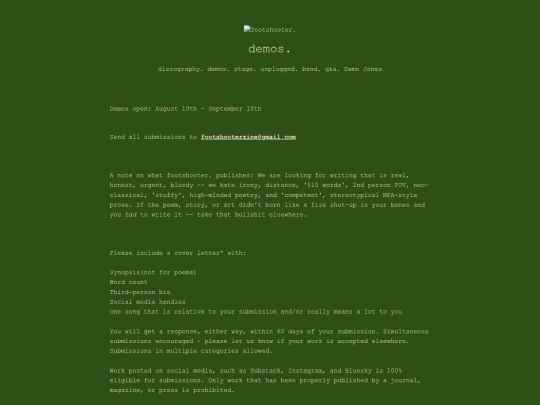 demos screenshot