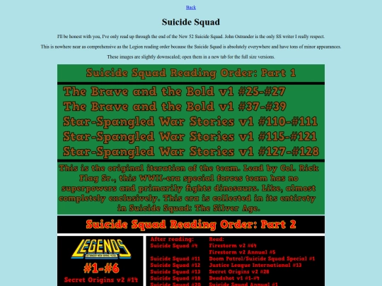 readingorders/suicidesquad screenshot