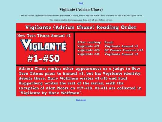 readingorders/vigilante screenshot