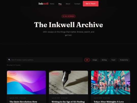 blog screenshot