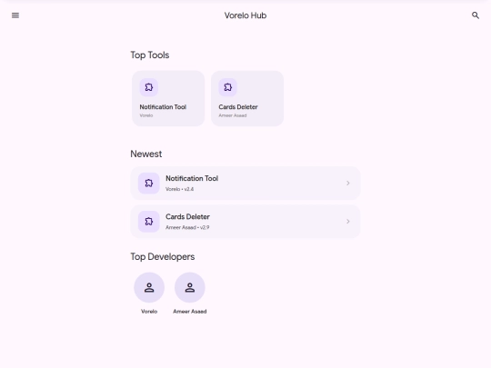 VoreloHub screenshot