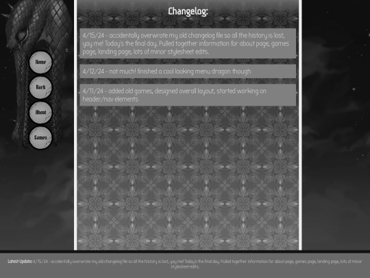 changelog screenshot