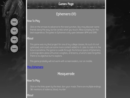 gaymes screenshot