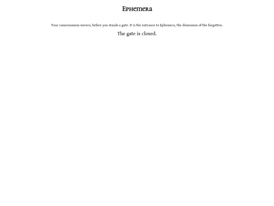 gaymez/Ephemerav1/Ephemera screenshot