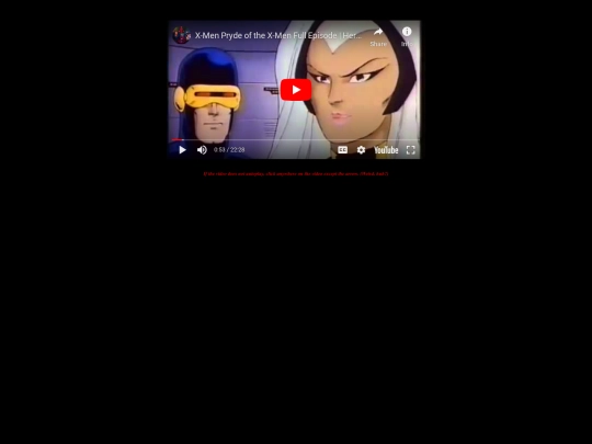 animationstation/xmen screenshot