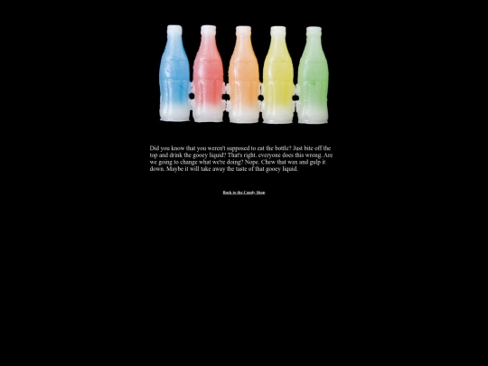 candy/waxbottles screenshot