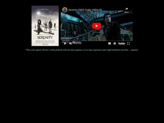 flix/serenity screenshot