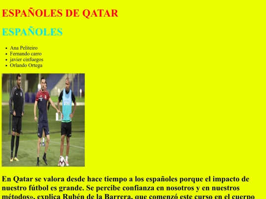 Españoles de catar/ESPAÑOLES DEL MUNDO screenshot