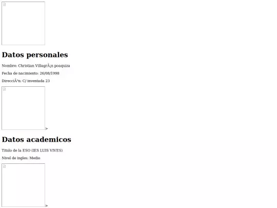Primer proyecto-Curriculum/TRabajo 2 screenshot
