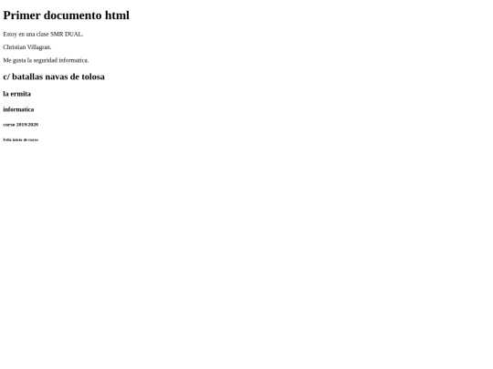 mi primer trabajo.htlm screenshot