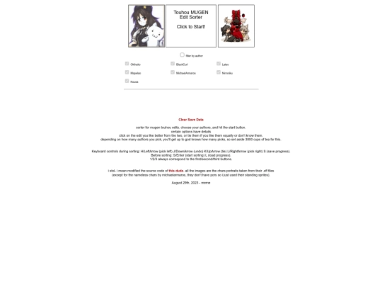 sorter screenshot