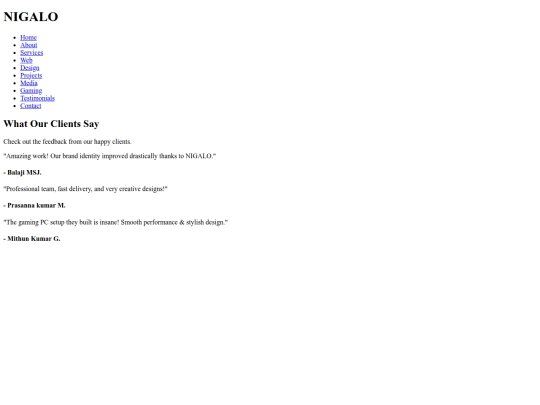 event/testimonials screenshot