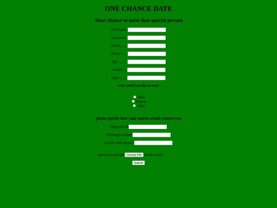 yuuu.html/onechancedate screenshot