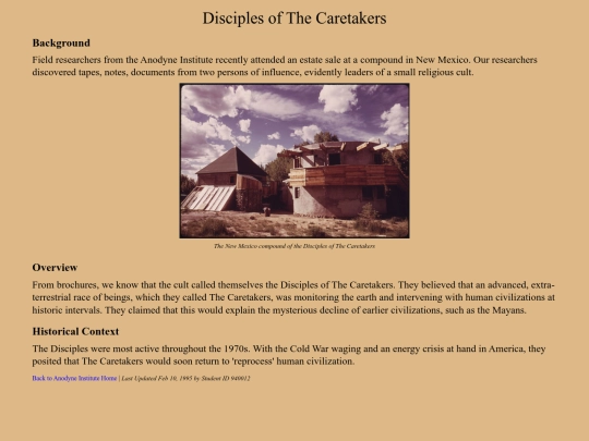 athenaeum/caretakers screenshot