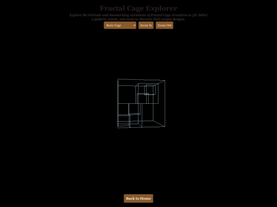 Fractal Cage Explorer screenshot