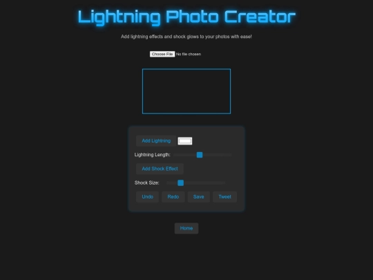 Lightning Photo Creator screenshot