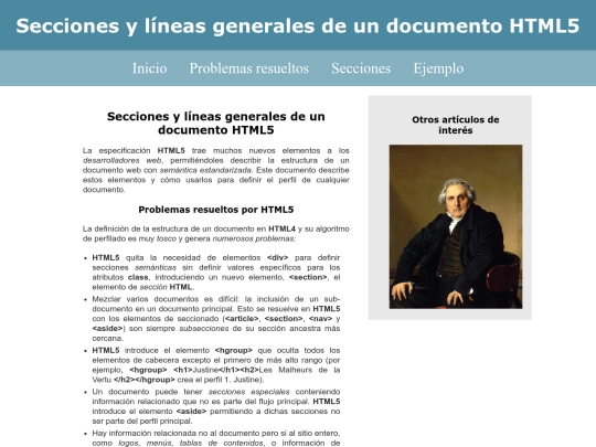 Modulo1-ejercicio-p2p/secciones-y-lineas-generales-de-un-documento-html5 screenshot