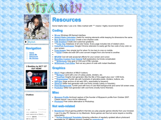 resources screenshot