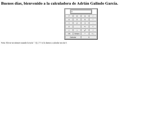 calculadoraAdrian screenshot
