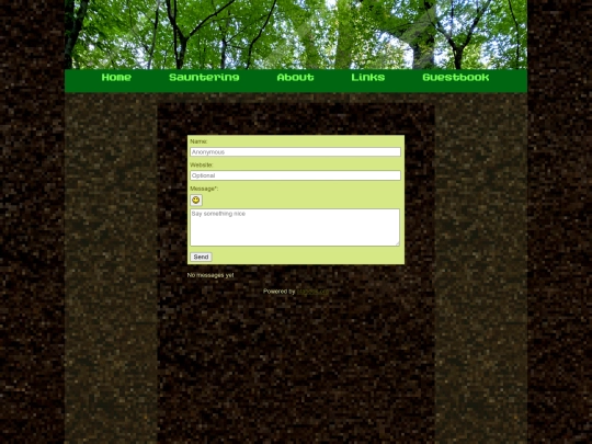 guestbook screenshot