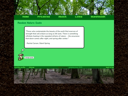 projects/naturequotes screenshot