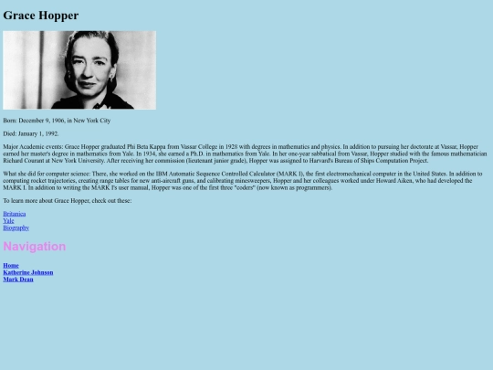GraceHopper screenshot