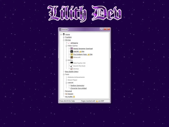 sitemap screenshot
