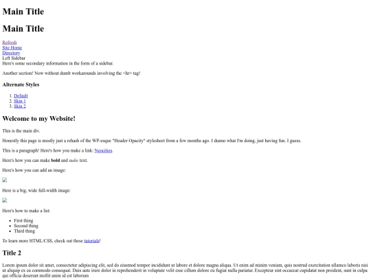 test screenshot