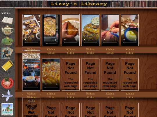 Library Shelves/SavoryRecipiesShelf screenshot