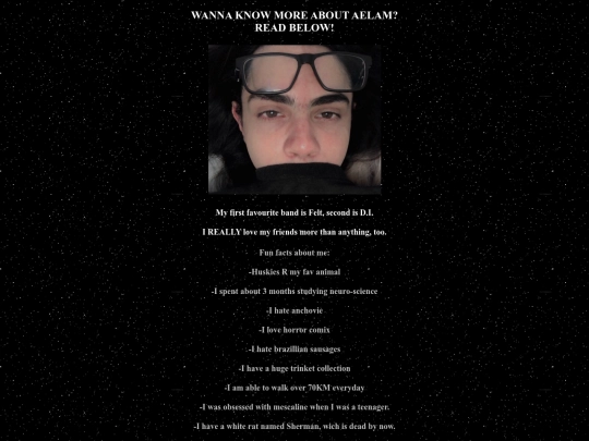 aboutme screenshot